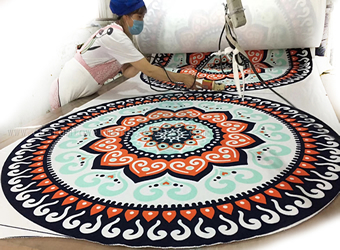 China Bulk Custom ultimate towels microfiber travel towels Round Beach Towel Factory